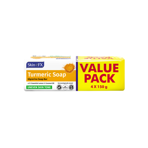 Skin eFX Turmeric Soap Glycerine Soap Bar 4 Pack 150g