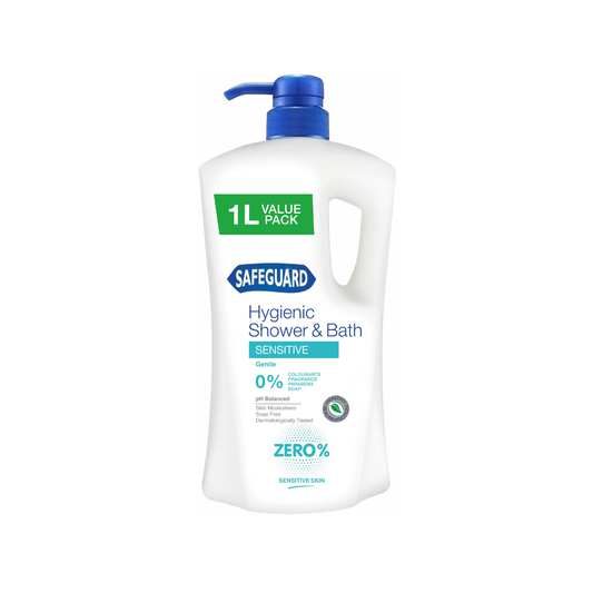 Safeguard Hygienic Shower & Bath Body Wash Sensitive 1L