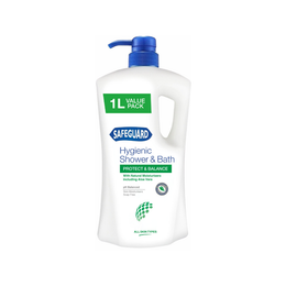Safeguard Hygienic Shower & Bath Body Wash Protect and Balance 1L