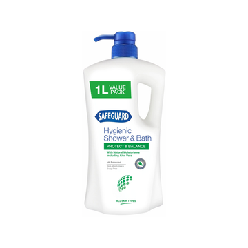 Safeguard Hygienic Shower & Bath Body Wash Protect and Balance 1L