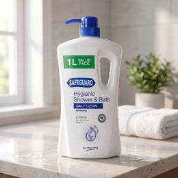 Safeguard Hygienic Shower & Bath Body Wash Daily Clean 1L
