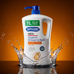 Safeguard Hygienic Shower & Bath Body Wash Hydro Fresh 1L