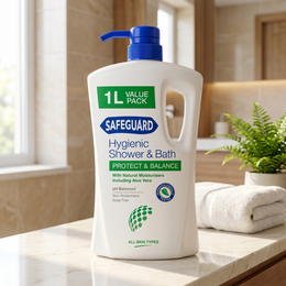 Safeguard Hygienic Shower & Bath Body Wash Protect and Balance 1L