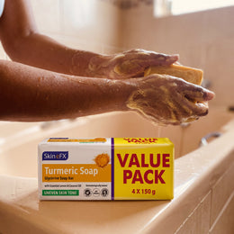 Skin eFX Turmeric Soap Glycerine Soap Bar 4 Pack 150g